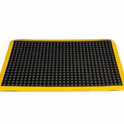Workplace Mat with yellow border
